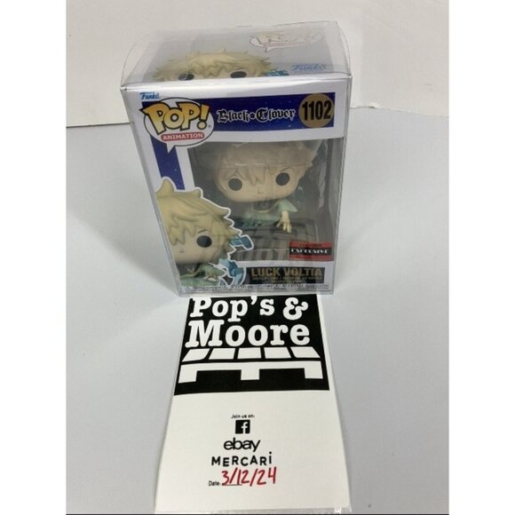 Funko Pop! Black Clover: Luck Voltia 1102 Exclusive Vinyl Figure W/ Protector - Picture 11 of 12